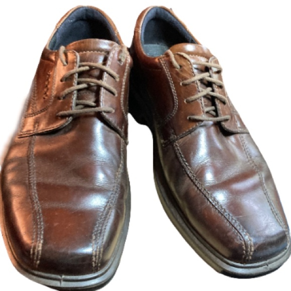 ECCO Helsinki Men’s Bike Toe Lace Up Comfort Dress Casual Brown EU 42
